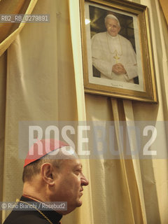 Roma 25 febbraio 2013..Gianfranco Ravasi, biblista, cardinale presidente del Pontificio Consiglio per la Cultura, ritratto al Pontificio Collegio Orientale di Roma.. ©Rino Bianchi/Rosebud2