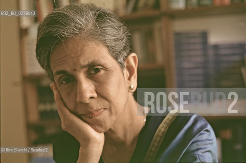 Roma 10 settembre 2003..Shashi Deshpande, scrittrice..Foto: Rino Bianchi ©Rino Bianchi/Rosebud2
