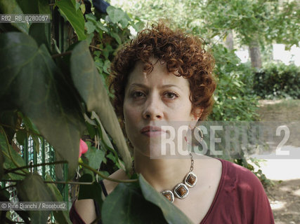 Roma 29 giugno 2011..Lorenza Ghinelli, scrittrice e sceneggiatrice, ritratta a Roma nei pressi di Villa Fiorelli.. ©Rino Bianchi/Rosebud2