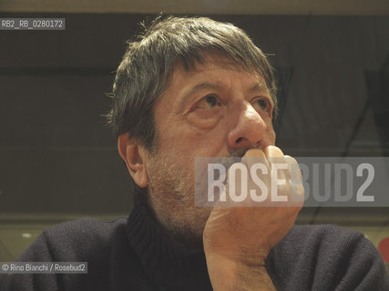 Roma 14 febbraio 2013..Presentazione de I Quaderni de LOra.Nella foto: Andrea Purgatori, giornalista e sceneggiatore.. ©Rino Bianchi/Rosebud2
