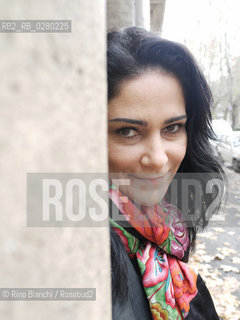 Roma 12 dicembre 2011..Lydia Cacho Ribeiro, giornalista e scrittrice messicana, attivista per i diritti delle donne e dei bambini..Nella foto: Lydia Cacho Ribeiro ritratta a Roma in via Gorizia.. ©Rino Bianchi/Rosebud2