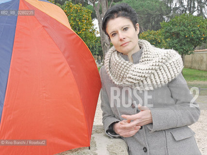 Roma 31 gennaio 2012..Elisabetta Liguori, scrittrice, ritratta a Roma nel Giardino degli Aranci allAventino.. ©Rino Bianchi/Rosebud2