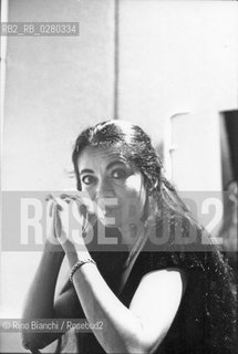 Roma 12 agosto 2013..Carmen Boullosa, poetessa e scrittrice messicana ritratta a Roma nel 1996.. ©Rino Bianchi/Rosebud2