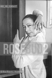 Roma 1 luglio 1997..Cristina Hoyos, ballerina di Fùflamenco, coreografa e attrice, ritratta nei saloni del centro culturale di Spagna a Roma.. ©Rino Bianchi/Rosebud2