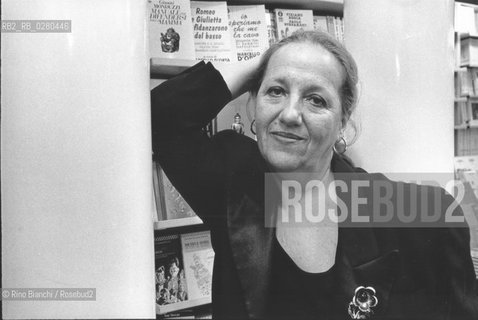 Roma 17 agosto 2013..Anna Maria Mori, giornalista e scrittrice, ritratta a Roma.. ©Rino Bianchi/Rosebud2