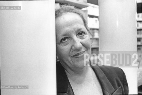 Roma 17 agosto 2013..Anna Maria Mori, giornalista e scrittrice, ritratta a Roma.. ©Rino Bianchi/Rosebud2