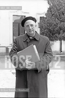 Roma 17 agosto 2013..Padre Bartolomeo Sorge Sj, giurista, teologo e saggista, ritratto a Campi Salentina in occasione della fiera dellEditoria.. ©Rino Bianchi/Rosebud2