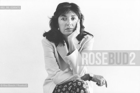 Roma 17 agosto 2013..Barbara Palombelli, giornalista, saggista e conduttrice Tv, ritratta a Roma nella casa vuota.. ©Rino Bianchi/Rosebud2