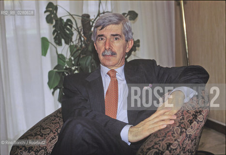 Rome april 26, 1998.Piero Gelli, essayist, music critic, Editorial Director of major italian publishing houses, photographed in Rome/ Piero Gelli, saggista, critico musicale e direttore editoriale di importanti case editrici italiane fotografato a Roma..Photo: RINO BIANCHI ©Rino Bianchi/Rosebud2