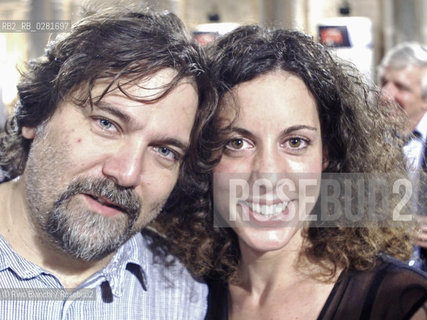 Rome July1, 2010..Premio Strega, 64th Edition.Marco Cassini, founder and publisher of Minimum Fax with Silvia Avallone, writer, author of the novel the Steel came second to the Witch Prize/.Premio Strega sessantaquattresima edizione, Marco Cassini,fondatore ed editore della Minimum Fax con Silvia Avallone, scrittrice, autrice del romanzo Acciaio con il quale è giunta seconda al Premio Stega..Photo: RINO BIANCHI ©Rino Bianchi/Rosebud2
