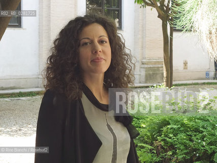 Rome May 15, 2012..Silvia Avallone, Italian writer, photographed in Rome, in the Giardino degli Aranci at Casa delle Letterature/Silvia Avallone, scrittrice italiana, ritratta a Roma nel Giardino degli Aranci presso la Casa delle Letterature..Photo: RINO BIANCHI ©Rino Bianchi/Rosebud2