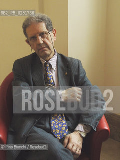 Rome Juin15, 2010..Salvatore Settis, archaeologist and historian of Italian art, photographed on the occasion of the presentation of the project-New-Italian landscape/ Salvatore Settis, archeologo e storico dellarte italiano, fotografato in occasione della presentazione del progetto -Nuovo paesaggio Italiano-..Photo: RINO BIANCHI ©Rino Bianchi/Rosebud2