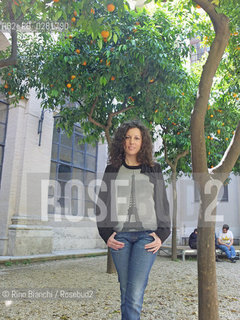 Rome May 15, 2012..Silvia Avallone, Italian writer, photographed in Rome, in the Giardino degli Aranci at Casa delle Letterature/Silvia Avallone, scrittrice italiana, ritratta a Roma nel Giardino degli Aranci presso la Casa delle Letterature..Photo: RINO BIANCHI ©Rino Bianchi/Rosebud2