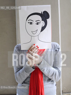 Rome October26,2011..Maya Zankoul, writer, designer, cartoonist, blogger, raised in Jeddah, lives in Lebanon, photographed in Rome in the Prati district/Maya Zankoul, scrittrice, designer, cartoonist, blogger, cresciuta a Jeddah, vive in Libano, fotografata a Roma nel quartiere Prati..Photo: RINO BIANCHI ©Rino Bianchi/Rosebud2