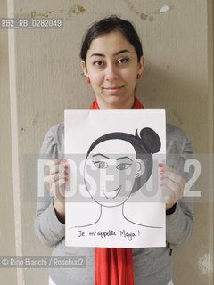 Rome October26,2011..Maya Zankoul, writer, designer, cartoonist, blogger, raised in Jeddah, lives in Lebanon, photographed in Rome in the Prati district/Maya Zankoul, scrittrice, designer, cartoonist, blogger, cresciuta a Jeddah, vive in Libano, fotografata a Roma nel quartiere Prati..Photo: RINO BIANCHI ©Rino Bianchi/Rosebud2