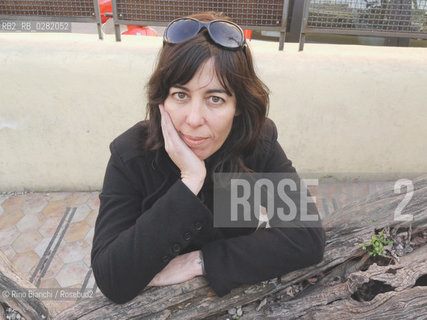 Rome January 27,2012..Ofra Amit, an Illustrator and set designer who lives in Tel Aviv, photographed at Romes Pigneto district/Ofra Amit, illustratrice e scenografa che vive a Tel Aviv, fotografata a Roma nel quartiere del Pigneto..Photo: RINO BIANCHI ©Rino Bianchi/Rosebud2