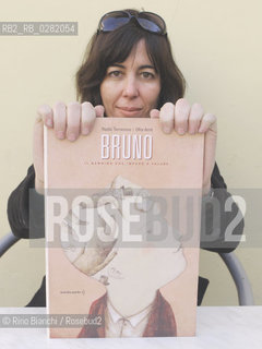 Rome January 27,2012..Ofra Amit, an Illustrator and set designer who lives in Tel Aviv, photographed at Romes Pigneto district/Ofra Amit, illustratrice e scenografa che vive a Tel Aviv, fotografata a Roma nel quartiere del Pigneto..Photo: RINO BIANCHI ©Rino Bianchi/Rosebud2