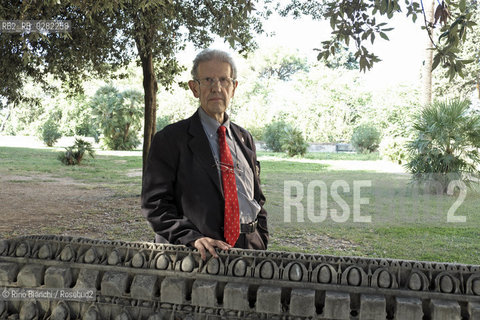 Rome September 27, 2013..Salvatore Settis, archaeologist and historian of Italian art. From 1999 to 2010, he was Director of the Scuola Normale Superiore di Pisa..He also directed the Getty Center for the History of Art and the Humanities in Los Angeles from 1994 to 1999. He was elected Director of the normal from 1999 to 2010./Salvatore Settis, archeologo e storico dellarte italiano. Dal 1999 al 2010 è stato direttore della Scuola Normale Superiore di Pisa..Ha inoltre diretto il Getty Center for the History of Art and the Humanities di Los Angeles dal 1994 al 1999. È stato direttore della Normale dal 1999 al 2010. .Photo: RINO BIANCHI ©Rino Bianchi/Rosebud2