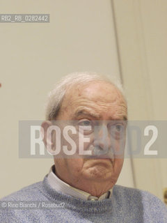 Rome October 27, 2010..Emanuele Macaluso, politician, historian, essayist and journalist, photographed in Rome/Emanuele Macaluso, politico, storico, saggista e giornalista, fotografato a Roma.Photo: RINO BIANCHI ©Rino Bianchi/Rosebud2