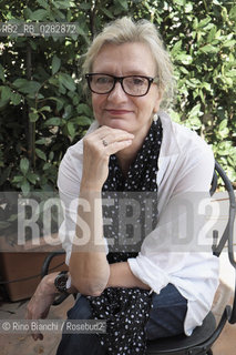 Rome October 16, 2013..Elizabeth Strout, author, journalist and Pulitzer Prize, of Portland, Maine, lives in New York with her husband and daughter. He taught literature and writing at Manhattan Community College for ten years and writing at the New School. His short stories have appeared in numerous magazines, including the New Yorker/Elisabeth Strout, scrittrice, giornalista e Premio Pulitzer, americana di Portland, Maine, vive a New York con il marito e la figlia. Ha insegnato letteratura e scrittura al Manhattan Community College per dieci anni e scrittura alla New School. Suoi racconti sono apparsi in numerose riviste, tra le quali il «New Yorker»..Photo: RINO BIANCHI ©Rino Bianchi/Rosebud2
