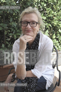 Rome October 16, 2013..Elizabeth Strout, author, journalist and Pulitzer Prize, of Portland, Maine, lives in New York with her husband and daughter. He taught literature and writing at Manhattan Community College for ten years and writing at the New School. His short stories have appeared in numerous magazines, including the New Yorker/Elisabeth Strout, scrittrice, giornalista e Premio Pulitzer, americana di Portland, Maine, vive a New York con il marito e la figlia. Ha insegnato letteratura e scrittura al Manhattan Community College per dieci anni e scrittura alla New School. Suoi racconti sono apparsi in numerose riviste, tra le quali il «New Yorker»..Photo: RINO BIANCHI ©Rino Bianchi/Rosebud2