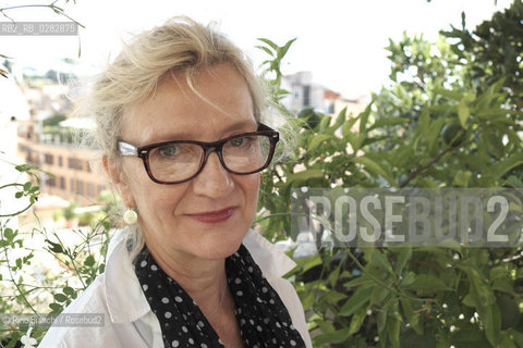 Rome October 16, 2013..Elizabeth Strout, author, journalist and Pulitzer Prize, of Portland, Maine, lives in New York with her husband and daughter. He taught literature and writing at Manhattan Community College for ten years and writing at the New School. His short stories have appeared in numerous magazines, including the New Yorker/Elisabeth Strout, scrittrice, giornalista e Premio Pulitzer, americana di Portland, Maine, vive a New York con il marito e la figlia. Ha insegnato letteratura e scrittura al Manhattan Community College per dieci anni e scrittura alla New School. Suoi racconti sono apparsi in numerose riviste, tra le quali il «New Yorker»..Photo: RINO BIANCHI ©Rino Bianchi/Rosebud2