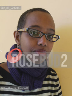 Rome March 8, 2011..Igiaba Scego, Italian writer of Somali origin shot in Rome Pigneto district7Igiaba Scego, scrittrice italiana di origine somala fotografata a Roma nel quartiere del Pigneto..Photo: RINO BIANCHI ©Rino Bianchi/Rosebud2