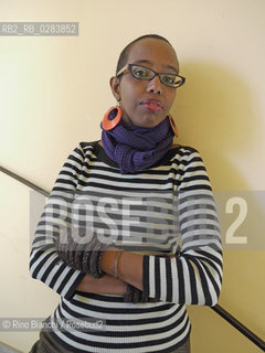 Rome March 8, 2011..Igiaba Scego, Italian writer of Somali origin shot in Rome Pigneto district7Igiaba Scego, scrittrice italiana di origine somala fotografata a Roma nel quartiere del Pigneto..Photo: RINO BIANCHI ©Rino Bianchi/Rosebud2