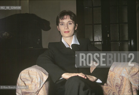 Rome April 3, 2002..Margaret Mazzantini, Italian actress and writer, photographed in Rome, Hotel Locarno/Margaret Mazzantini, attrice e scrittrice italiana, fotografata a Roma allhotel Locarno..Photo: RINO BIANCHI ©Rino Bianchi/Rosebud2