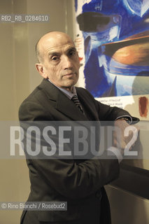 Rome november 27, 2013..Domenico Quirico, journalist, photographed in Rome agency AdnKronos spaces. Posted in the newspaper La Stampa has been kidnapped in Syria and released after a few months of captivity/Domenico Quirico, giornalista, fotografato a Roma negli spazi dellAgenzia AdnKronos. Inviato del giornale La Stampa è stato rapito in Siria e liberato dopo alcuni mesi di prigionia..Photo: RINO BIANCHI ©Rino Bianchi/Rosebud2