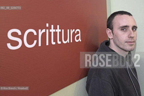Rome December 6,2013..Zerocalcare, pseudonym of Michele Rech, Italian cartoonist, photographed in Rome/Zerocalcare, pseudonimo di Michele Rech , fumettista italiano, fotografato a Roma..Photo: RINO BIANCHI ©Rino Bianchi/Rosebud2
