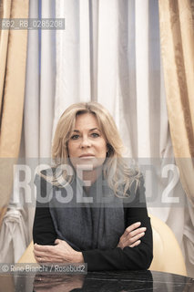 Rome November 27, 2013..Emmanuelle de Villepin, writer, cousin of former French Prime Minister Dominique de Villepin, wife of Rodolfo De Benedetti, photographed in Rome/Emmanuelle de Villepin, scrittrice, cugina dell’ex primo ministro francese Dominique de Villepin,  moglie di Rodolfo De Benedetti, fotografata a Roma..Photo: RINO BIANCHI ©Rino Bianchi/Rosebud2