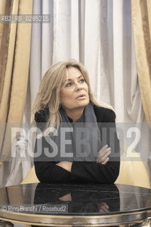 Rome November 27, 2013..Emmanuelle de Villepin, writer, cousin of former French Prime Minister Dominique de Villepin, wife of Rodolfo De Benedetti, photographed in Rome/Emmanuelle de Villepin, scrittrice, cugina dell’ex primo ministro francese Dominique de Villepin,  moglie di Rodolfo De Benedetti, fotografata a Roma..Photo: RINO BIANCHI ©Rino Bianchi/Rosebud2