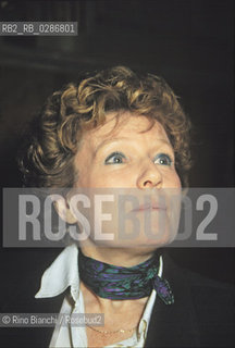 Rome Juin 3, 1996..Dacia Maraini, writer, photographed in Rome/Dacia Maraini, scrittrice, fotografata a Roma..Photo: RINO BIANCHI ©Rino Bianchi/Rosebud2