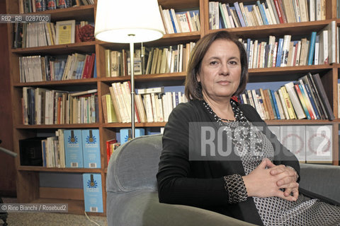 Rome February 6, 2014..Daniela Metteo, writer, photographed inside the Quirino Theatre/Daniela Metteo, scrittrice, fotografata allinterno del Teatro Quirino. .Photo: RINO BIANCHI ©Rino Bianchi/Rosebud2