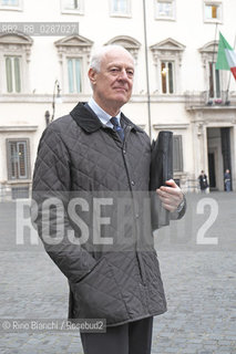 Rome January 17, 2014..Staffan de Mistura is a Swedish-born Italian diplomat who now follows the Marò/Staffan de Mistura è un diplomatico svedese naturalizzato italiano che in questo momento segue le vicende dei Marò..Photo: RINO BIANCHI ©Rino Bianchi/Rosebud2