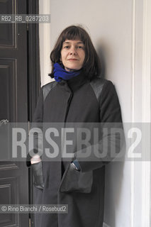 Rome February 10, 2014..Emmanuelle Pireyre, French writer and poet, photographed in Rome in via degli Avignonesi, writes and publishes since 1995. She is the author of numerous radio plays for France Culture/Emmanuelle Pireyre, scrittrice e poetessa francese fotografata a Roma in via degli Avignonesi, scrive e pubblica dal 1995. E autrice di numerosi radiodrammi per France Culture..Photo: RINO BIANCHI ©Rino Bianchi/Rosebud2