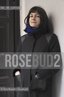 Rome February 10, 2014..Emmanuelle Pireyre, French writer and poet, photographed in Rome in via degli Avignonesi, writes and publishes since 1995. She is the author of numerous radio plays for France Culture/Emmanuelle Pireyre, scrittrice e poetessa francese fotografata a Roma in via degli Avignonesi, scrive e pubblica dal 1995. E autrice di numerosi radiodrammi per France Culture..Photo: RINO BIANCHI ©Rino Bianchi/Rosebud2