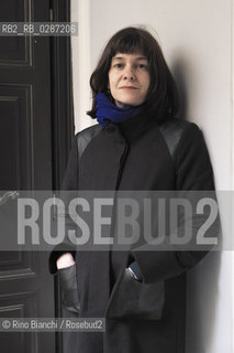 Rome February 10, 2014..Emmanuelle Pireyre, French writer and poet, photographed in Rome in via degli Avignonesi, writes and publishes since 1995. She is the author of numerous radio plays for France Culture/Emmanuelle Pireyre, scrittrice e poetessa francese fotografata a Roma in via degli Avignonesi, scrive e pubblica dal 1995. E autrice di numerosi radiodrammi per France Culture..Photo: RINO BIANCHI ©Rino Bianchi/Rosebud2