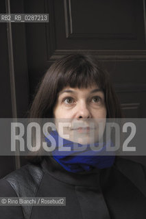 Rome February 10, 2014..Emmanuelle Pireyre, French writer and poet, photographed in Rome in via degli Avignonesi, writes and publishes since 1995. She is the author of numerous radio plays for France Culture/Emmanuelle Pireyre, scrittrice e poetessa francese fotografata a Roma in via degli Avignonesi, scrive e pubblica dal 1995. E autrice di numerosi radiodrammi per France Culture..Photo: RINO BIANCHI ©Rino Bianchi/Rosebud2