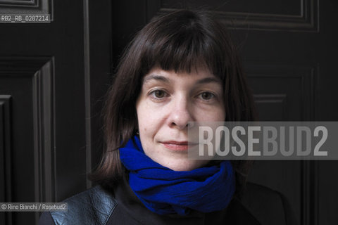 Rome February 10, 2014..Emmanuelle Pireyre, French writer and poet, photographed in Rome in via degli Avignonesi, writes and publishes since 1995. She is the author of numerous radio plays for France Culture/Emmanuelle Pireyre, scrittrice e poetessa francese fotografata a Roma in via degli Avignonesi, scrive e pubblica dal 1995. E autrice di numerosi radiodrammi per France Culture..Photo: RINO BIANCHI ©Rino Bianchi/Rosebud2