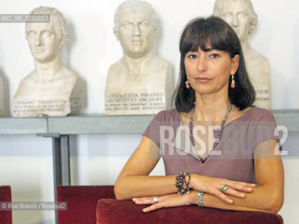 Rome September 18, 2010..Micol Forti, an art historian, Director of modern and contemporary art section of the Vatican museums/Micol Forti, storica dellarte, direttrice della sezione arte moderna e contemporanea dei Musei Vaticani..Photo: RINO BIANCHI ©Rino Bianchi/Rosebud2