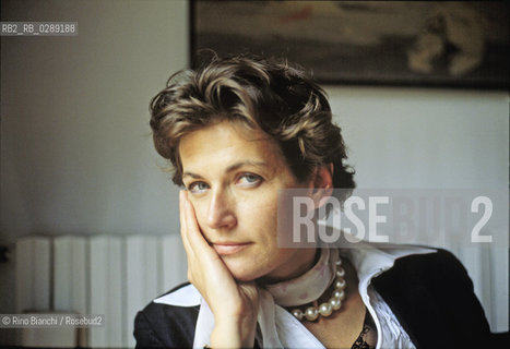 Rome May 24, 2002..Janne Teller, writer, photographed in Rome/Janne Teller, scrittrice, fotografata a Roma..Photo: RINO BIANCHI ©Rino Bianchi/Rosebud2