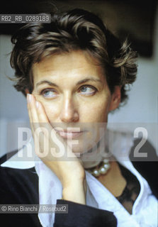 Rome May 24, 2002..Janne Teller, writer, photographed in Rome/Janne Teller, scrittrice, fotografata a Roma..Photo: RINO BIANCHI ©Rino Bianchi/Rosebud2