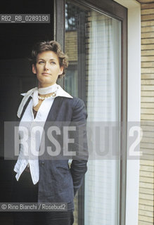 Rome May 24, 2002..Janne Teller, writer, photographed in Rome/Janne Teller, scrittrice, fotografata a Roma..Photo: RINO BIANCHI ©Rino Bianchi/Rosebud2