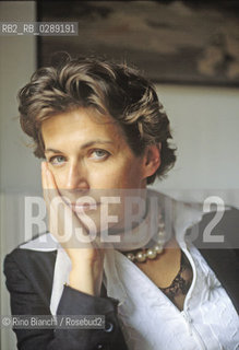 Roma 24 maggio 2002..Rome May 24, 2002..Janne Teller, writer, photographed in Rome/Janne Teller, scrittrice, fotografata a Roma..Photo: RINO BIANCHI ©Rino Bianchi/Rosebud2
