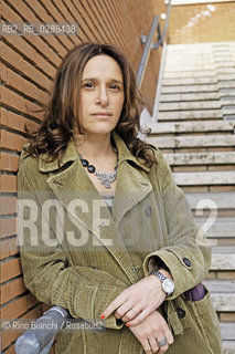 Rome March 15, 2014..Valeria Parrella, photographed in Rome, writer. From years of heading of books for the magazine «Grace»/.Valeria Parrella, fotografata a Roma, scrittrice. Da anni si occupa della rubrica dei libri per la rivista «Grazia»..Photo: RINO BIANCHI ©Rino Bianchi/Rosebud2