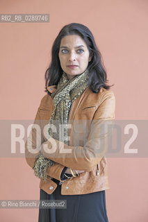 Rome March 16, 2014..Jhumpa Lahiri, photographed in Rome, was founded in London by Bengali parents and raised in the United States. His first collection of short stories The woes of interpreter (Interpreter of Maladies) he immediately struck the attention of many readers and critics received the Pulitzer Prize for fiction in 2000/Jhumpa Lahiri, fotografata a Roma,è nata a Londra da genitori bengalesi e cresciuta negli Stati Uniti. La sua prima raccolta di racconti brevi Linterprete dei malanni (Interpreter of Maladies) ha immediatamente colpito lattenzione di molti lettori e della critica ottenendo il Premio Pulitzer per la narrativa nel 2000. .Photo: RINO BIANCHI ©Rino Bianchi/Rosebud2