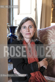 Rome March 17, 2014..Florence Noiville, photographed in Rome, is a journalist of Le Monde and author of Isaac b. Singer. A biography, as well as numerous books for children/Florence Noiville, fotografata a Roma è giornalista di «Le Monde» e autrice di Isaac B. Singer. Una biografia, oltre che di numerosi libri per ragazzi. .Photo: RINO BIANCHI ©Rino Bianchi/Rosebud2