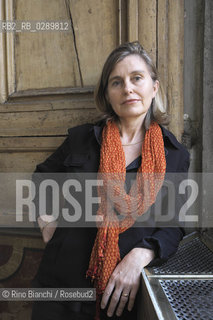 Rome March 17, 2014..Florence Noiville, photographed in Rome, is a journalist of Le Monde and author of Isaac b. Singer. A biography, as well as numerous books for children/Florence Noiville, fotografata a Roma è giornalista di «Le Monde» e autrice di Isaac B. Singer. Una biografia, oltre che di numerosi libri per ragazzi. .Photo: RINO BIANCHI ©Rino Bianchi/Rosebud2